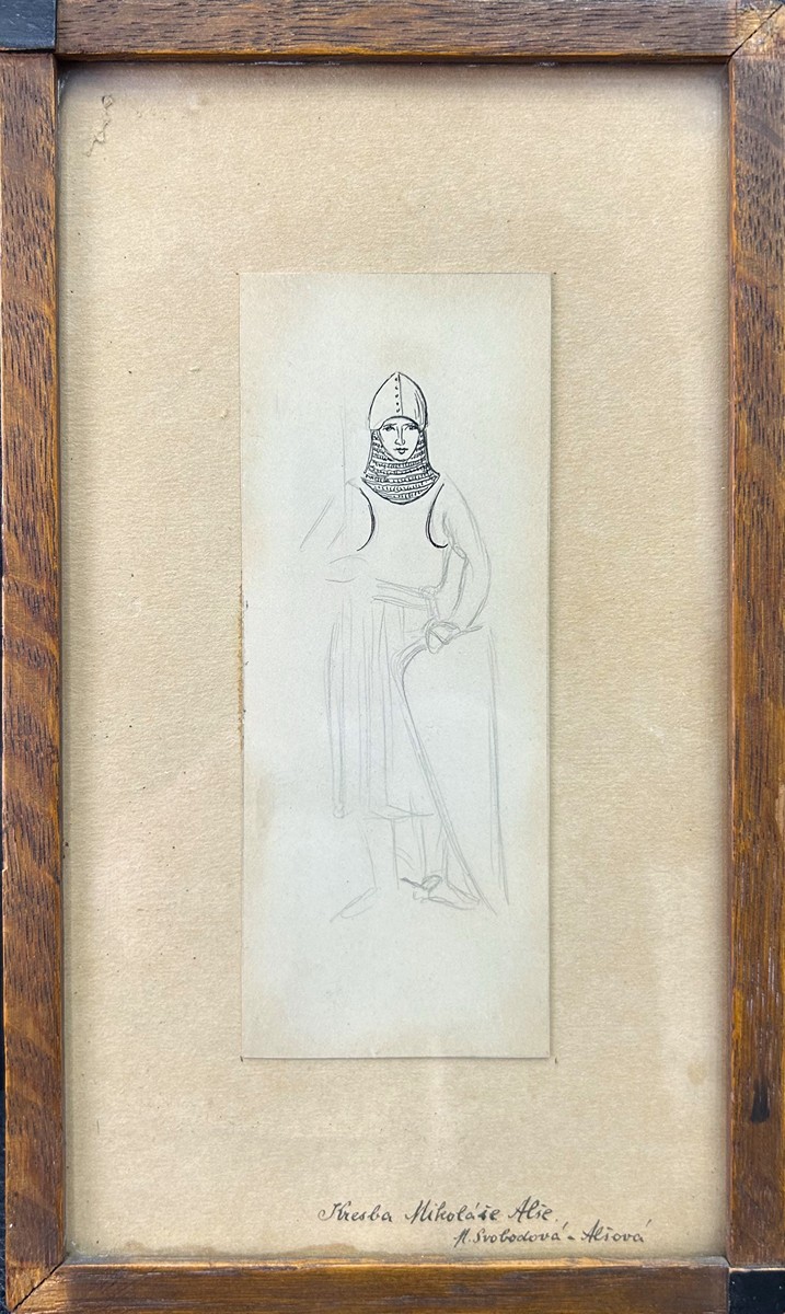 Mikoláš Aleš (1852 - 1913) - Studie rytíře