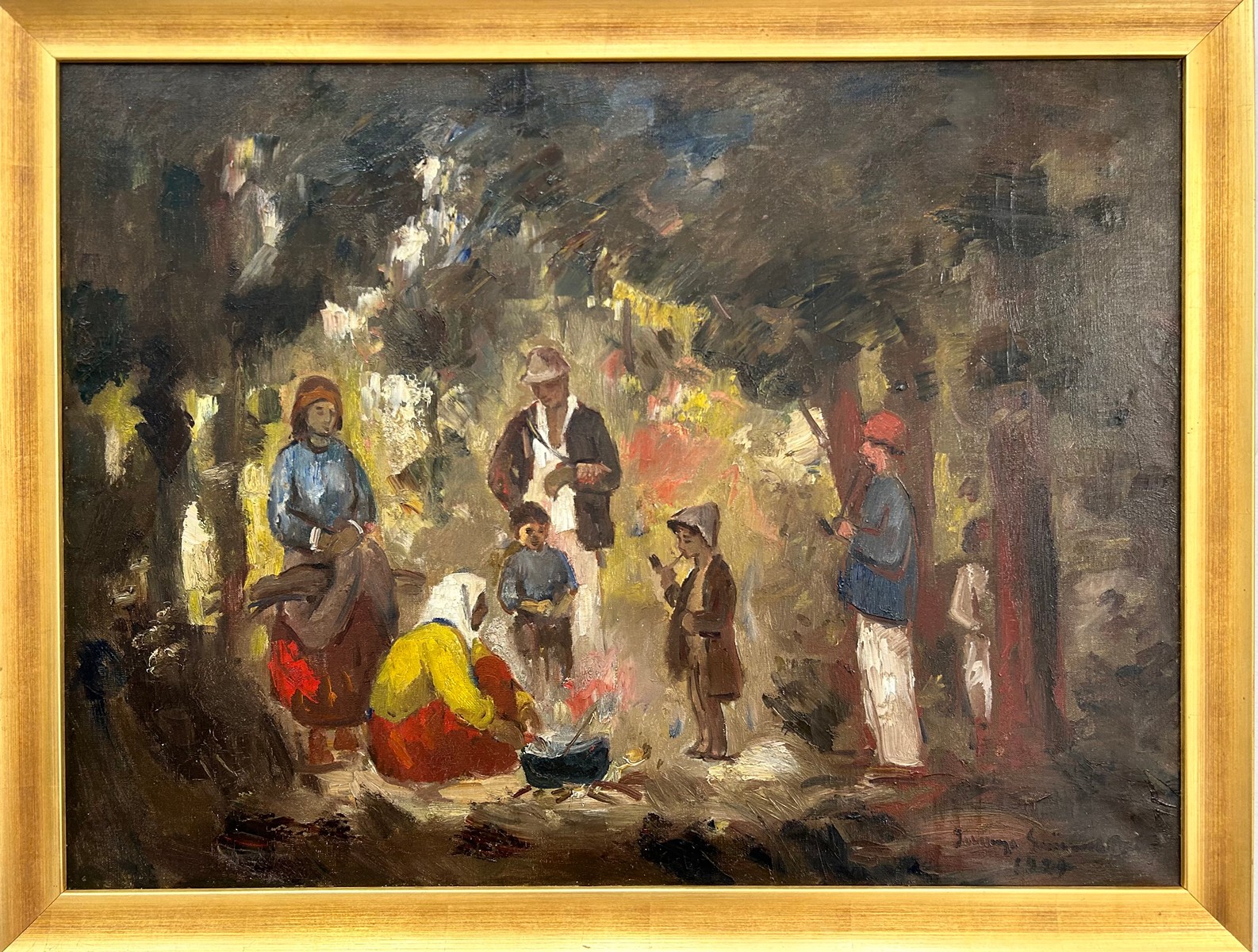 Béla Iványi-Grünwald (1867 - 1940) - Cikánský tábor 1929