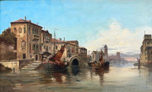 Karl Kaufmann (1843 - 1902) - Grand kanál v Benátkách