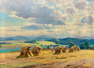František Daněk Sedláček (1892 - 1974) - O žních na Vysočině