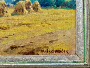 František Daněk Sedláček (1892 - 1974) - O žních na Vysočině