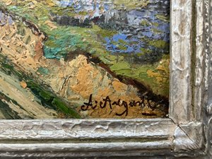Antonín Augusta (1891 - 1940) - Letní krajina s cestou mezi břízami
