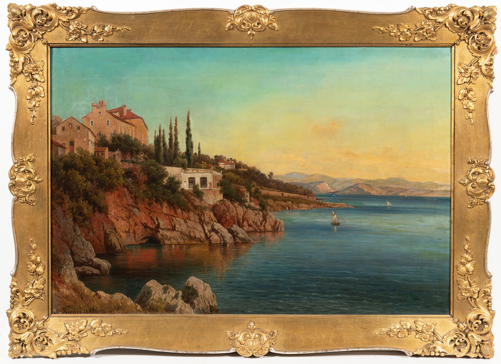 Alois Kirnig (1840 - 1911) - Středomořská krajina