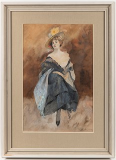 Jan Dědina (1870 - 1955) - Dáma s kloboukem