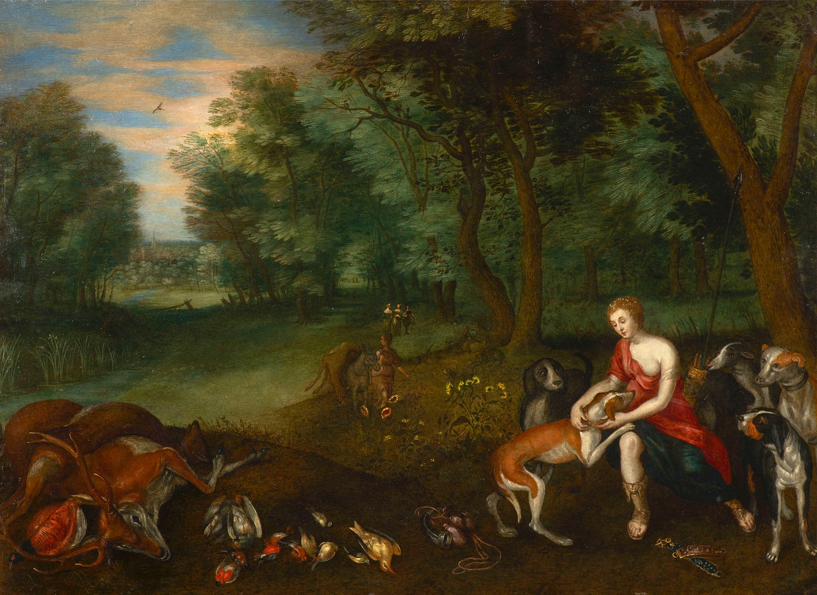Jan Breughel the Younger (1601–1678)

Diana with her dogs after hunting