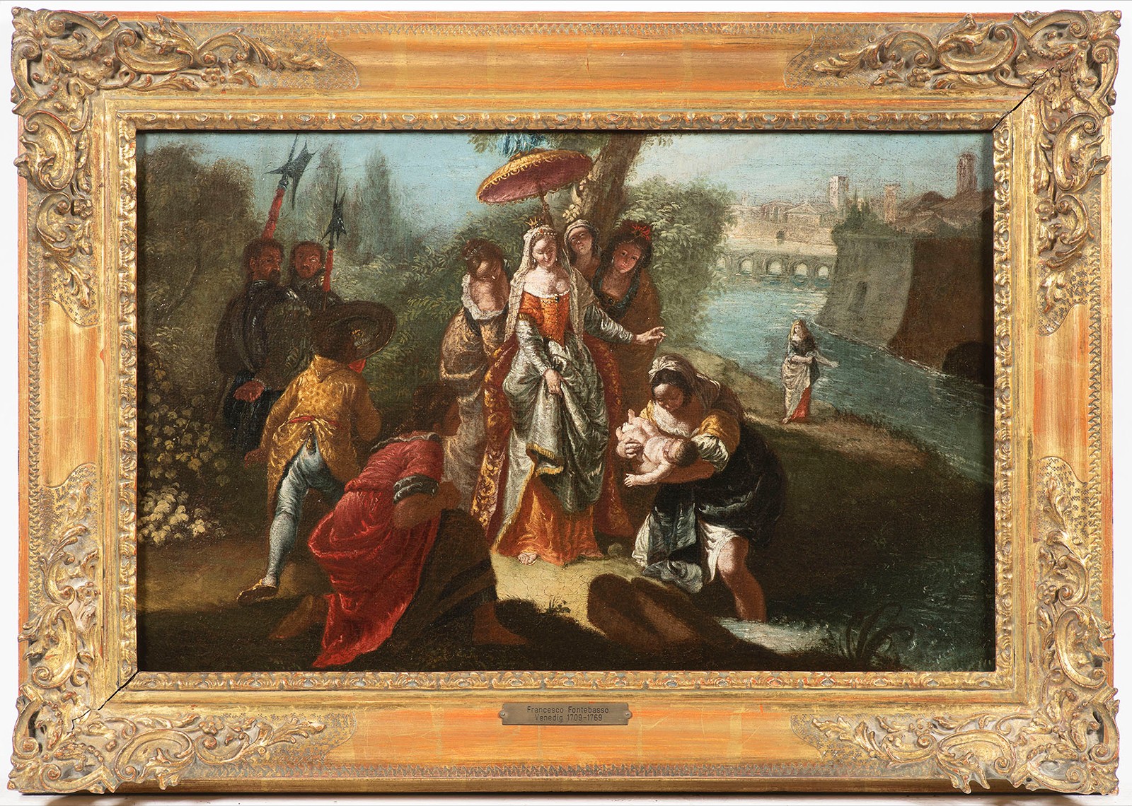 Francesco Fontebasso (1707-1769) Attributed
The Discovery of Moses