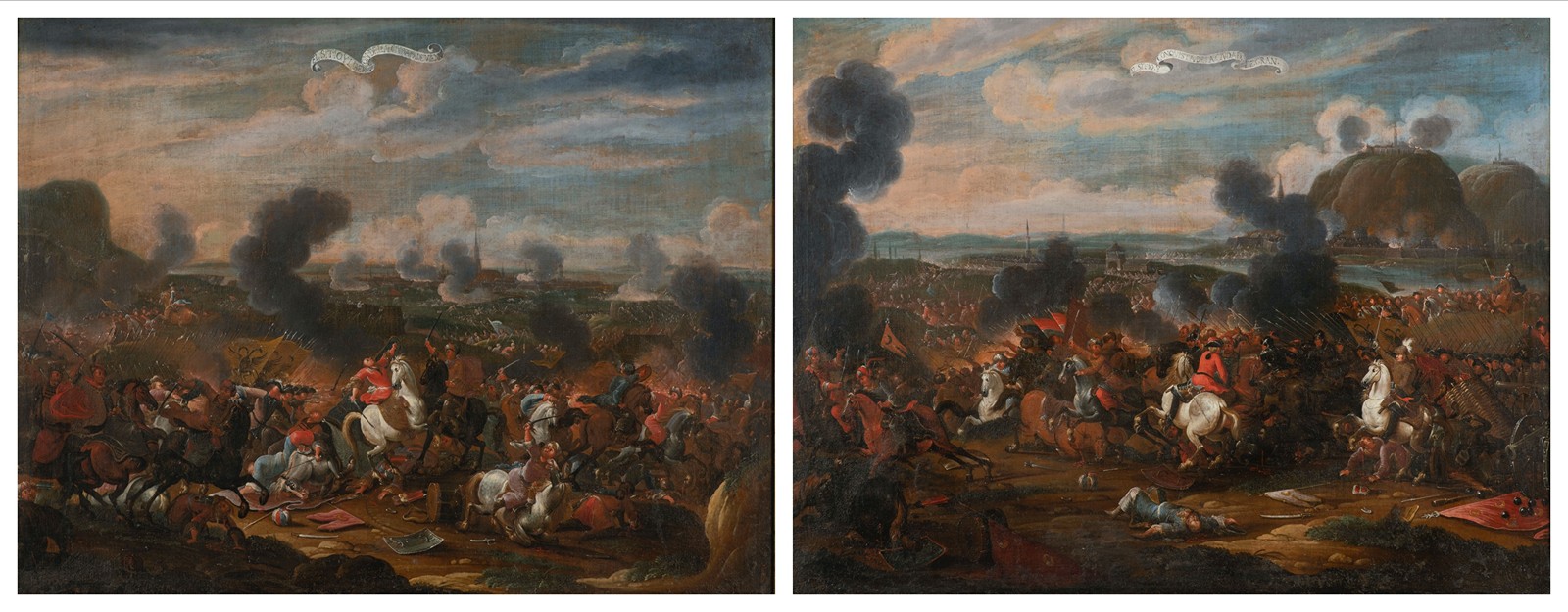 Jan Peeter Verdussen (1700–1763) – atributed
Two battle pictures
Battle of Vienna 1683
Battle of Parkany 1683