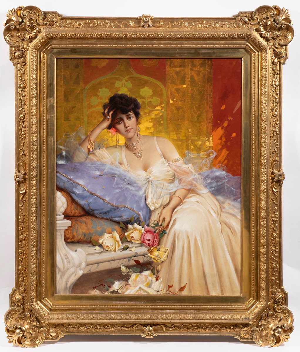 Pinter 19th Century 
The elegant lady with roses