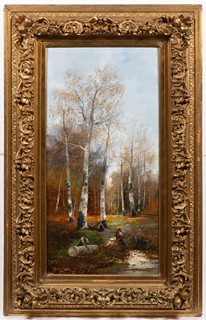Georg Fischhof (1859 - 1914) Attributed
Pair of landscape paintings