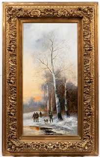 Georg Fischhof (1859 - 1914) Attributed
Pair of landscape paintings