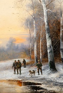 Georg Fischhof (1859 - 1914) Attributed
Pair of landscape paintings