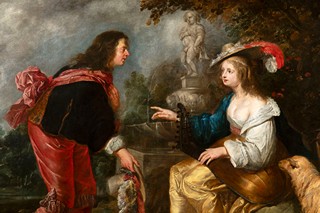 Erasmus Quellinus II (1607-1678) - attributed to
Shepherdess with Lute and Cavalier by a Well