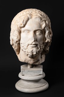Sculptor of the Roman Empire, attributed to 

Large marble head