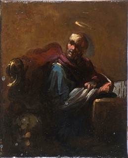 Neapolitan master, second half of the 17th century.
The Evangelist Mark