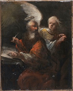 Neapolitan master, second half of the 17th century.
The Evangelist Matthew