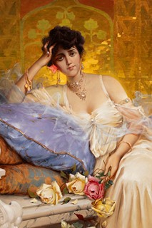 Pinter 19th Century 
The elegant lady with roses
