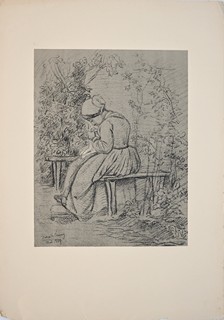 Soběslav Pinkas (1827 - 1901) - V zahradě