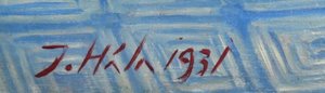 Jan Hála (1890 - 1959) - Chlapec s houpacím koníkem