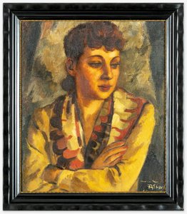 František Zdeněk Eberl (1887 - 1962) - Portrét dívky
