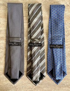 Salvatore Ferragamo - 3 x Pánská kravata