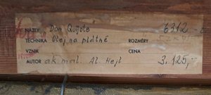 Alois Hejl (1909 - 1978) - Důmyslný rytíř Don Quijote de la Mancha