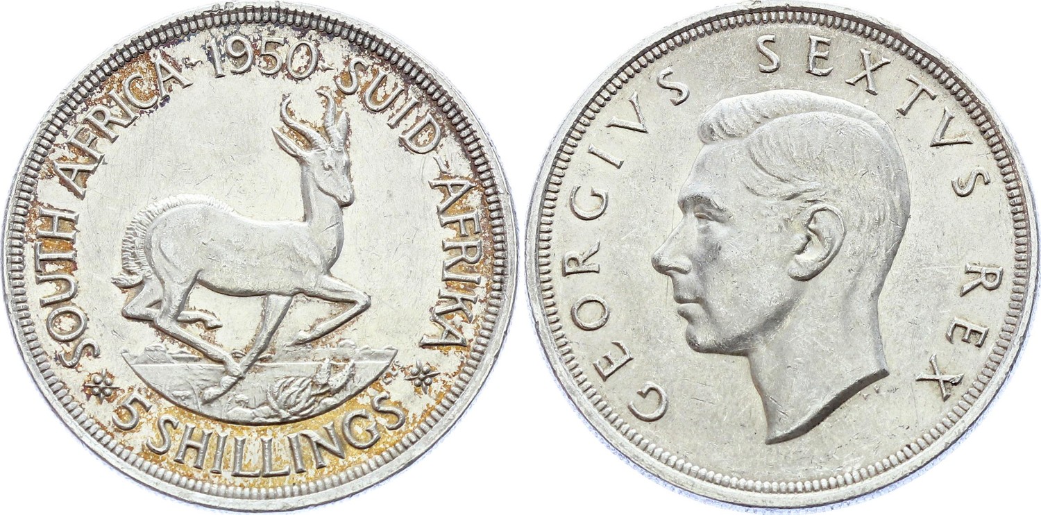 South Africa 5 Shillings 1950