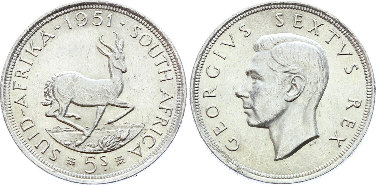 South Africa 5 Shillings 1951