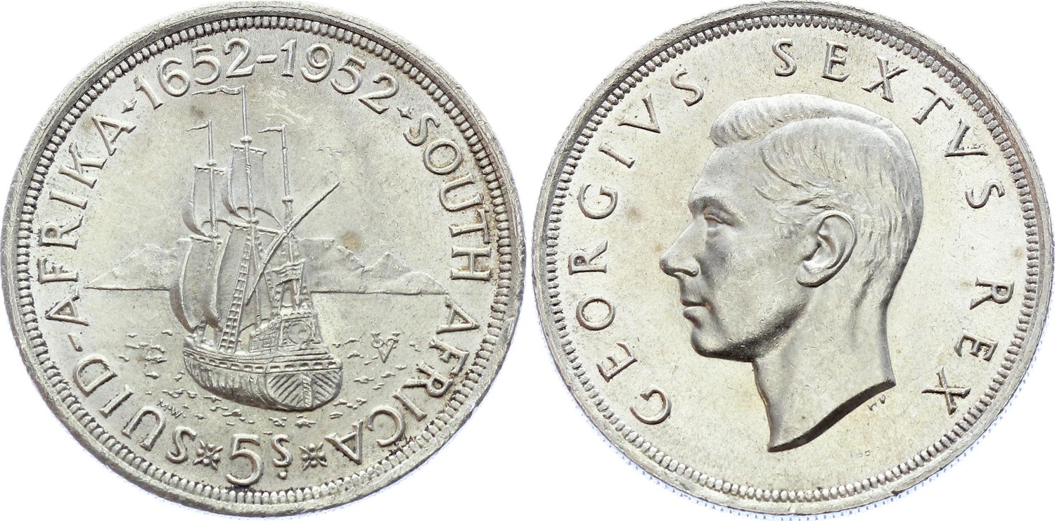 South Africa 5 Shillings 1952