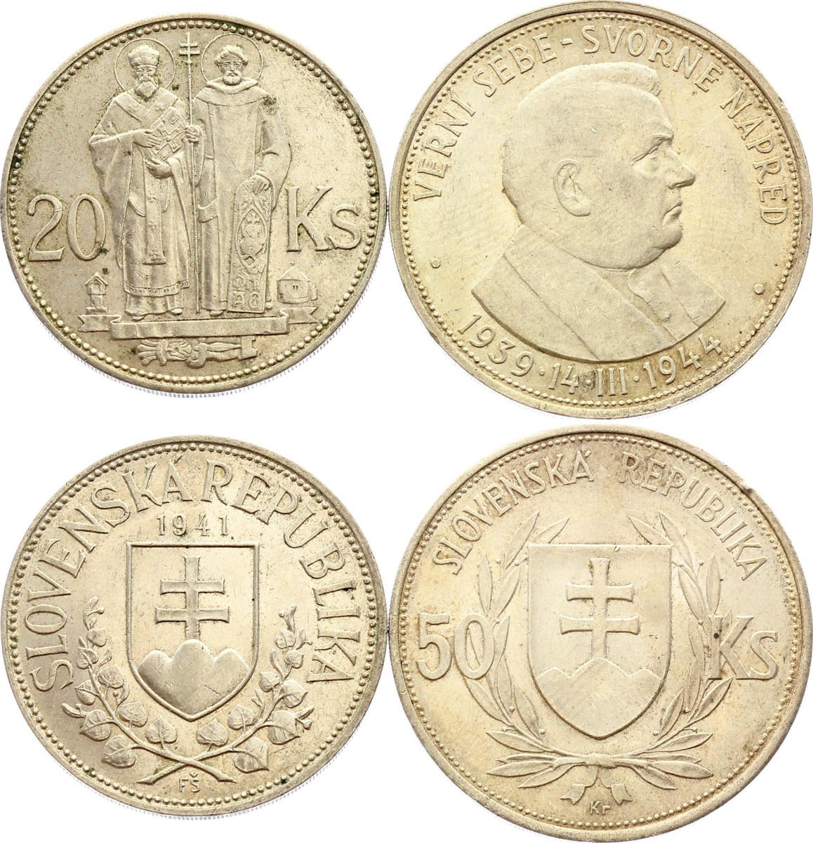Slovakia 20 & 50 Koruna 1941 - 1944