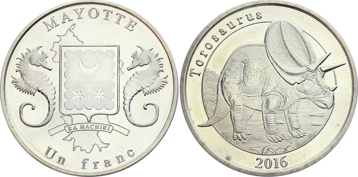 Mayotte 1 Franc 2016 Fantasy Coin