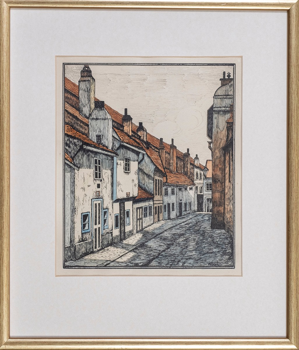 František Horník Lánský (1889–1955) - Ve městě
