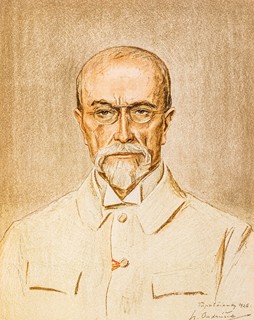 František Ondrúšek (1861 - 1932) - Portrét T. G. Masaryka