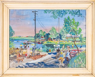 Jaromír Jindra (1895–1984) - Koupaliště na Šeberáku