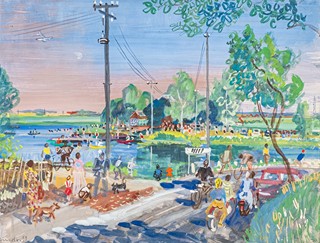 Jaromír Jindra (1895–1984) - Koupaliště na Šeberáku