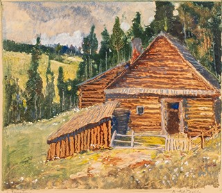Oskar Matýsek (1885–?) - Chalupa v horách