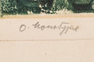 Oskar Matýsek (1885–?) - Potůček v zasněženém lese