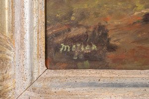 Oskar Matýsek (1885–?) - Zimní krajina s jezírkem