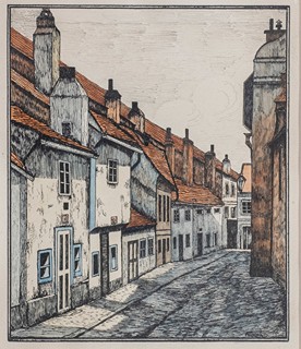 František Horník Lánský (1889–1955) - Ve městě