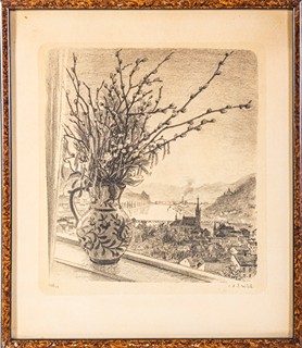 V. A. Šrůtek (1912–2006) - Pučící větvičky ve zdobeném džbánku