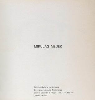 Mikuláš Medek (1926–1974) - Katalog výstavy, obsahuje 1 podepsanou litografii 15/100