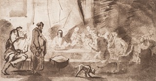 Rembrandt, Harmensz. van Rijn (1606-1669) - Ježíš v kruhu mudrců