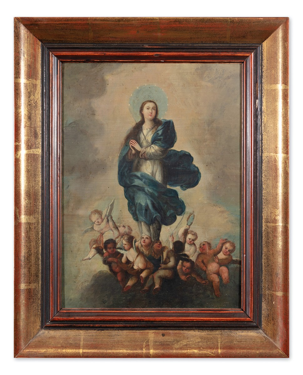 Španělský malíř 18. století - Neposkvrněné početí Panny Marie