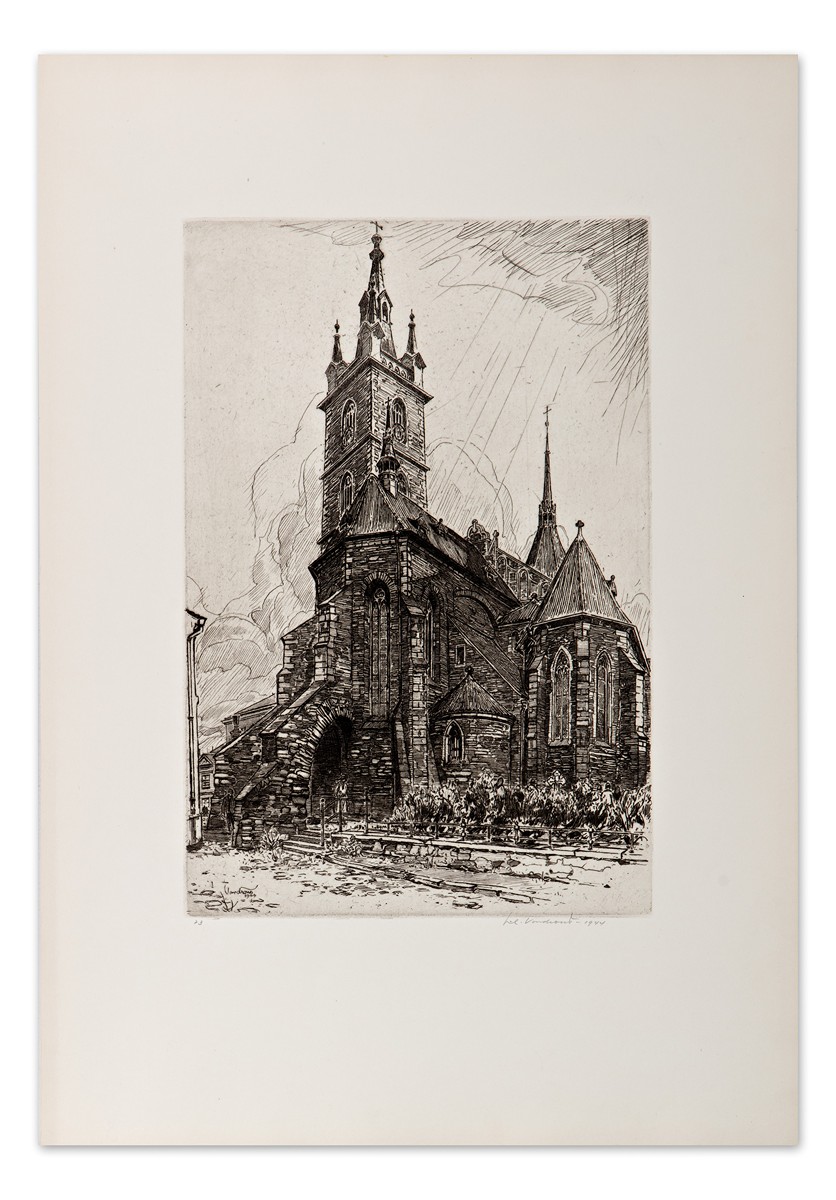 Jan Charles Vondrouš (1884 - 1970) - Čáslav - Kostel sv. Petra a Pavla