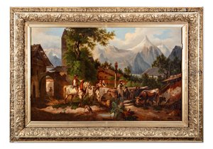 Antonín Zimmer (1819 - 1869) - U kašny
