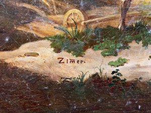 Antonín Zimmer (1819 - 1869) - U kašny