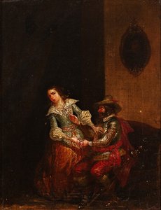 Holandský malíř 18. století - Žánrová scéna