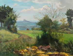 Josef Soukup (1890 - 1970) - Letní krajina s Troskami