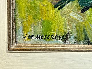 Julie Winterová Mezerová (1893 - 1980) - Červené pivoňky (VELKÝ FORMÁT)