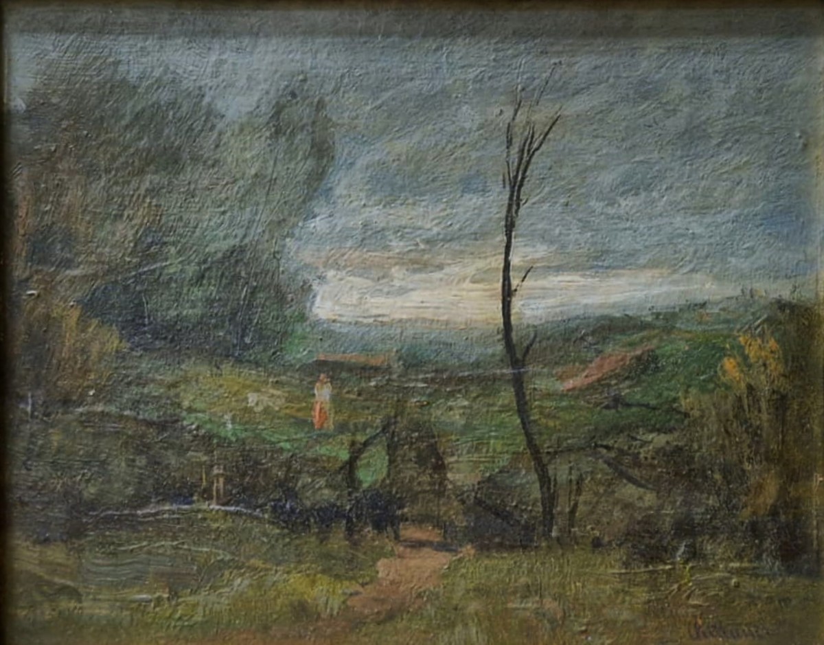 Chittussi Antonín - Krajina v podvečer