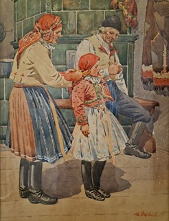 Štěpánek Vladimír - Rodina v kroji